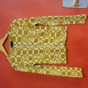 ASOS Design Zip Front Retro Cardigan Size US 4 NWOT